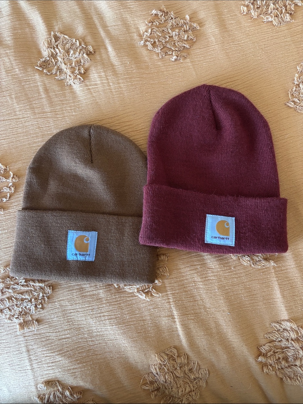 Bundle Carhartt Beanie- Brown and Maroon